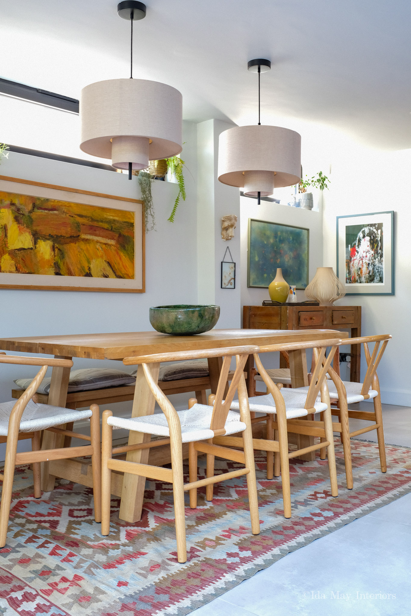 Dining room interior design by Ida May Interiors